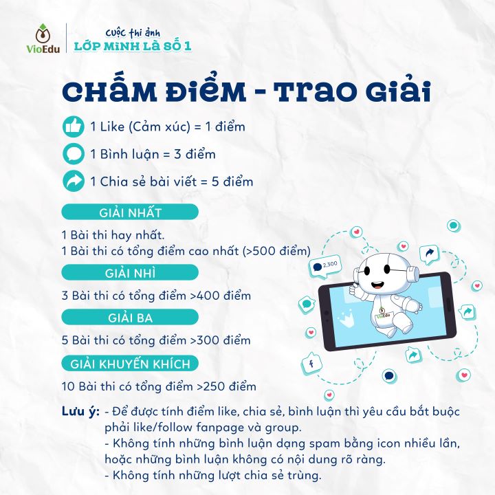 Cuộc thi ảnh lớp mình là số 1 VioEdu