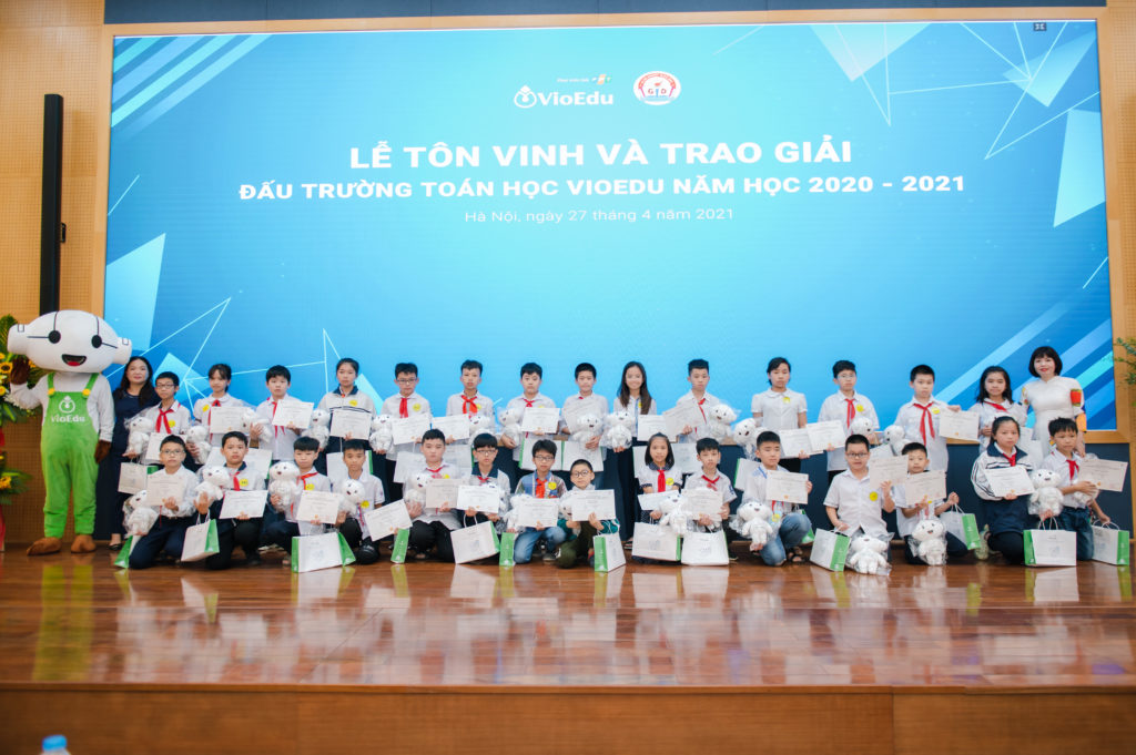 trao giải đấu trường toán học vioedu huyện chương mỹ