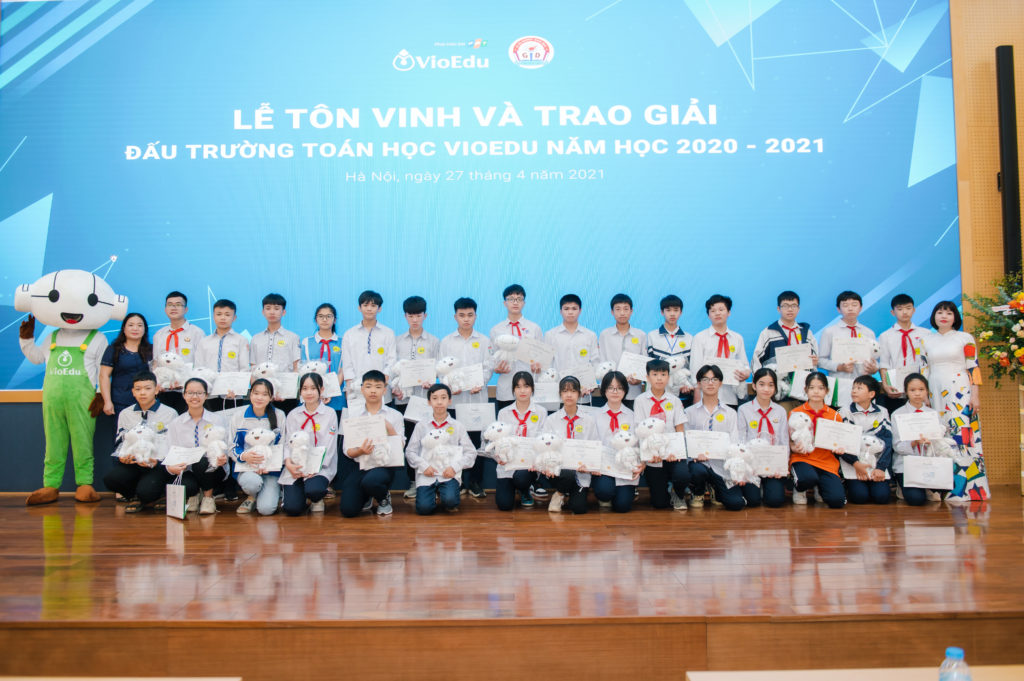 trao giải đấu trường toán học vioedu huyện chương mỹ