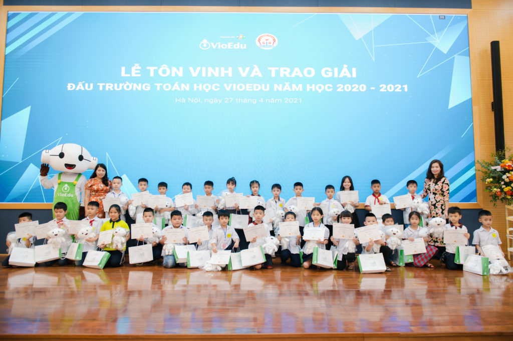 trao giải đấu trường toán học vioedu huyện chương mỹ