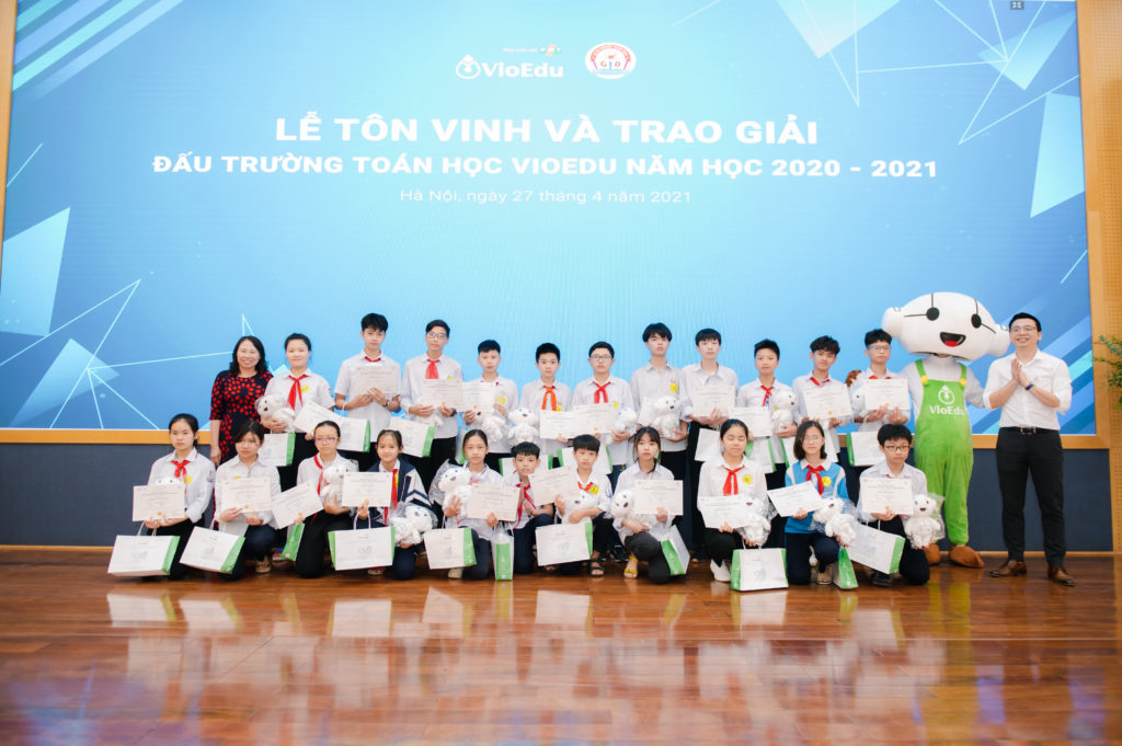 trao giải đấu trường toán học vioedu huyện chương mỹ
