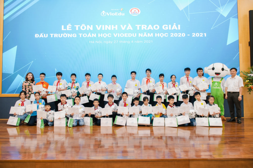 trao giải đấu trường toán học vioedu huyện chương mỹ